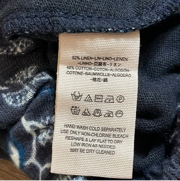 NWT Free People Love Life Boho Navy Bubble Tank Top Blouse, Size Large - Picture 6 of 8